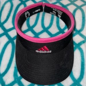 Pink & black adidas visor